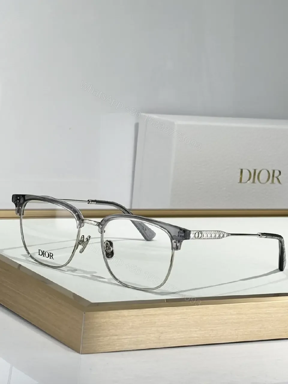 View 4 of Two-Tone Luxury Frame: Modern Contrast Eyewear