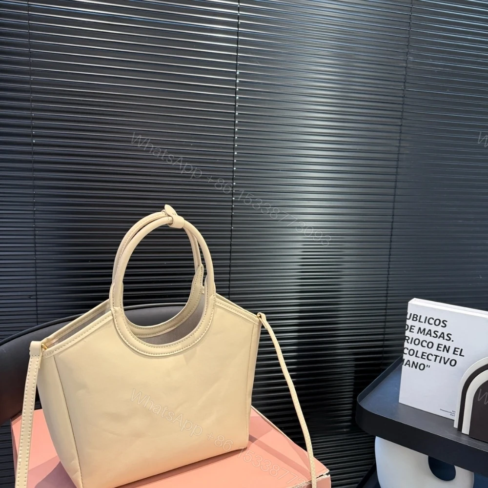 View 5 of MIUMIU IVY TOTE BAG WHITE 23CM