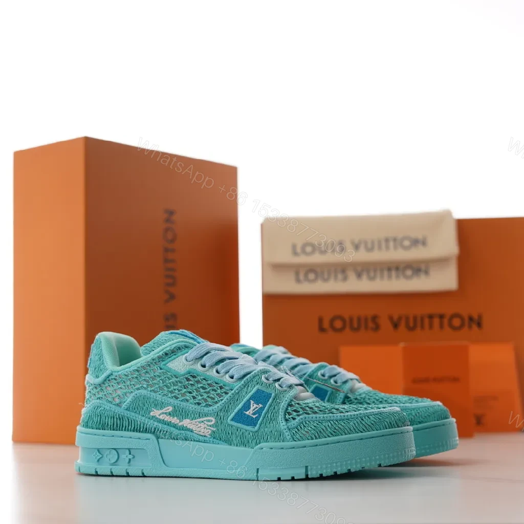 View 4 of Turquoise Knit High-Tops: Lightweight, All-Day Comfort Sneakers