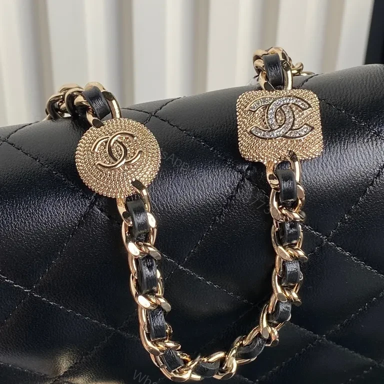 View 2 of Chanel-Inspired Quilted Leather Flap Bag: Modern Luxury