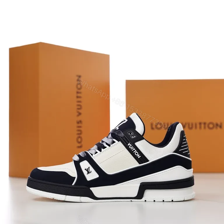 View 2 of Bold Contrast LV Sneaker: All-Day Comfort, Luxury Silhouette