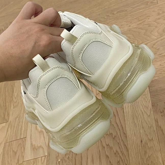 View 9 of BALENCIAGA MEN’S TRIPLE S SNEAKER CLEAR SOLE – BB193