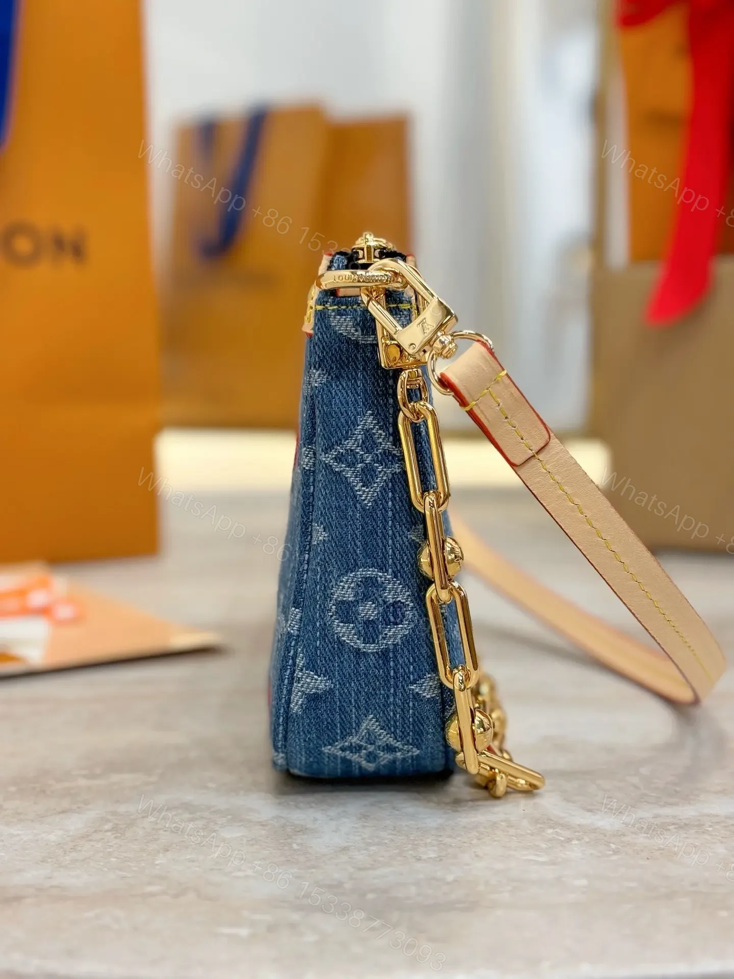View 3 of Louis Vuitton x Takashi Murakami Cherry Pochette Accessoires Bag