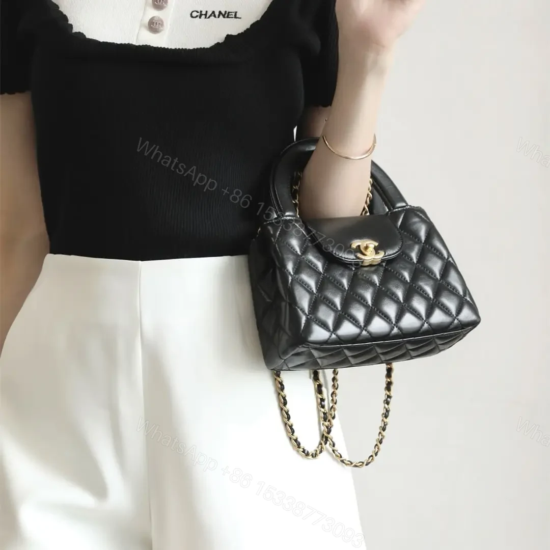 View 18 of 高仿Chanel*25A系列AS4416Kelly羊皮單肩包Mini黑色免檢版
