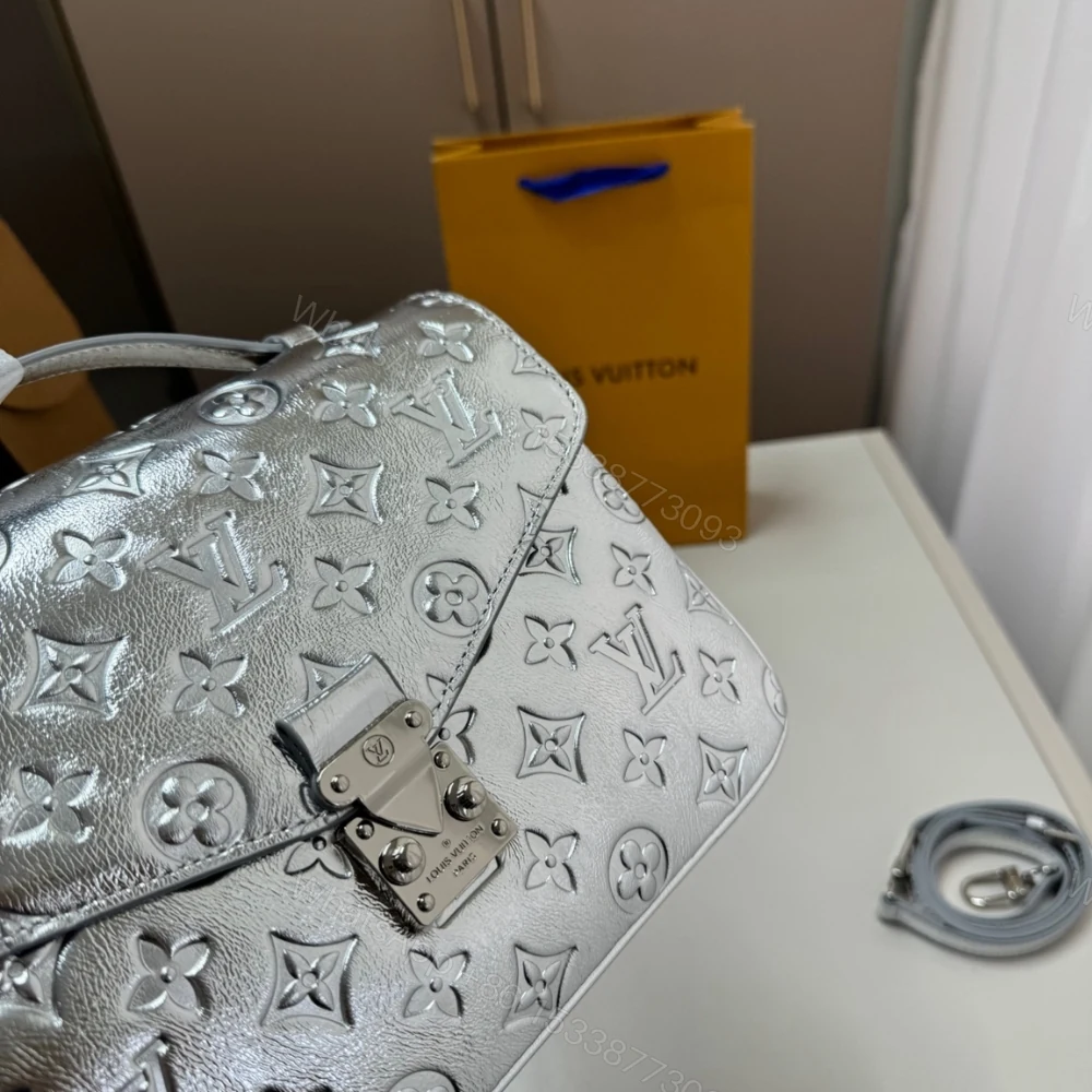 View 3 of Louis Vuitton Pochette Métis Silver 25Cm