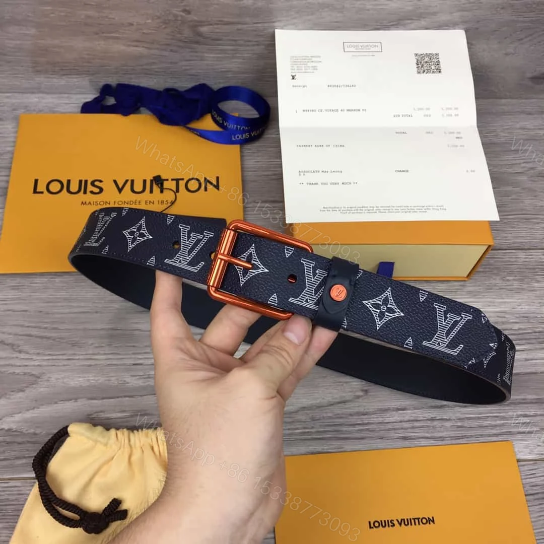 View 2 of LOUIS VUITTON BELT VOYA.GER MONOGRAM UPSIDE DOWN INK NA.VY – B99