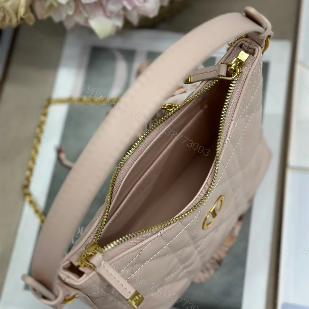 View 8 of 高仿Dior*MissCaro系列S5253M413小羊皮手提包Mini粉色免檢版