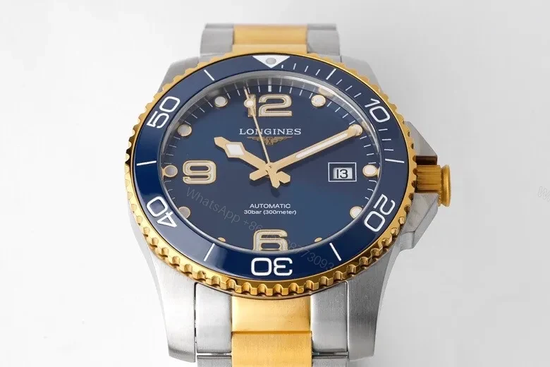 View 2 of Longines Conquest Ocean Master Edition Silver with Gold Bezel Automatic Watch