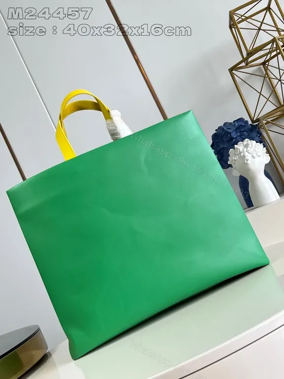 View 6 of Green Luxe Tote: Bold, Durable Designer-Inspired Bag