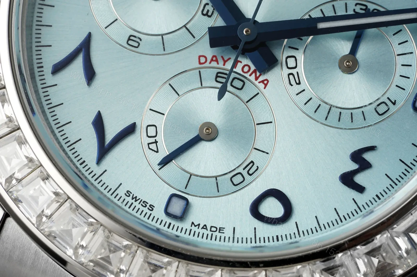 View 5 of Rolex Daytona 116506 Ice Blue Dial Diamond Bezel Platinum Watch RLX-DAY-116506-40-ICE-DIA