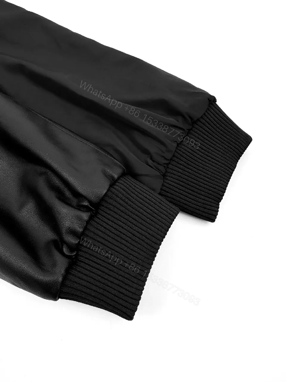 View 9 of Minimalist Black Bomber with Subtle Luxury Detail Jacket