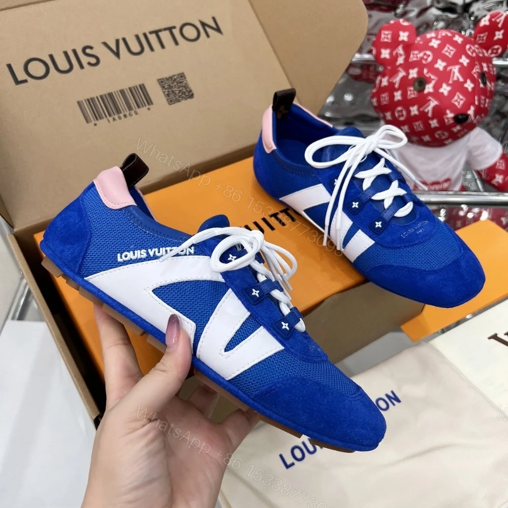 View 3 of Louis Vuitton LV Sneakerina Blue 1AHOTS