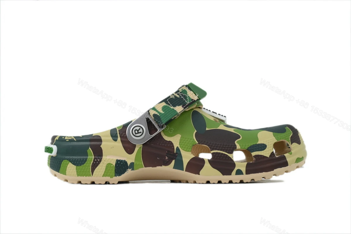 BAPE x Crocs Classic Clog 'ABC Camo - green' — view 2