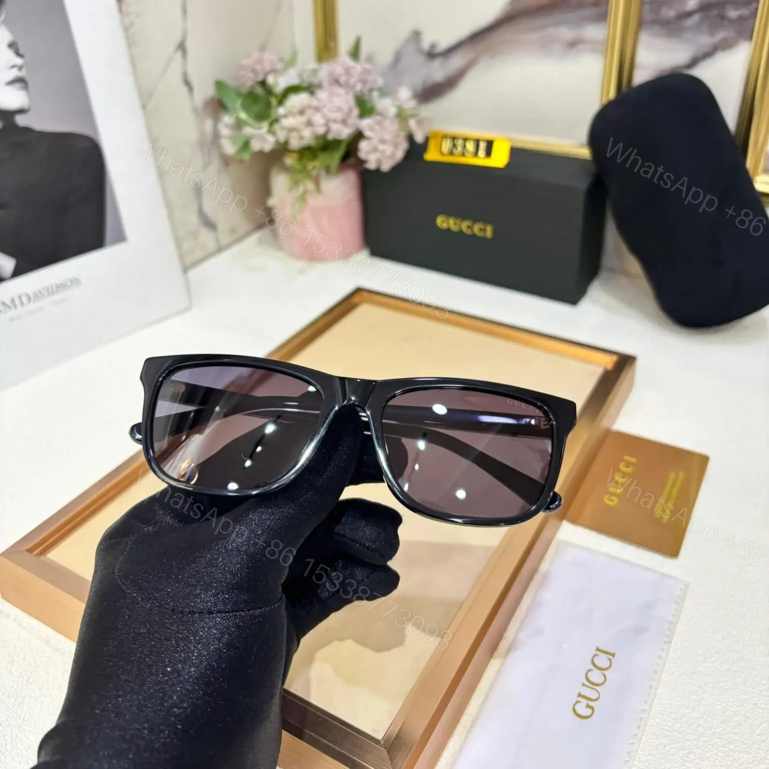 View 3 of Gucci Men Sunglass C09P01-1 Grey Frame