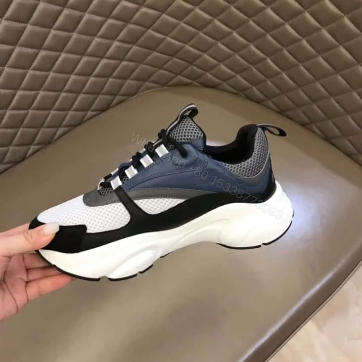 View 5 of B22 SNEAKER TECHNICAL MESH WITH AND CALFSKIN – CD113