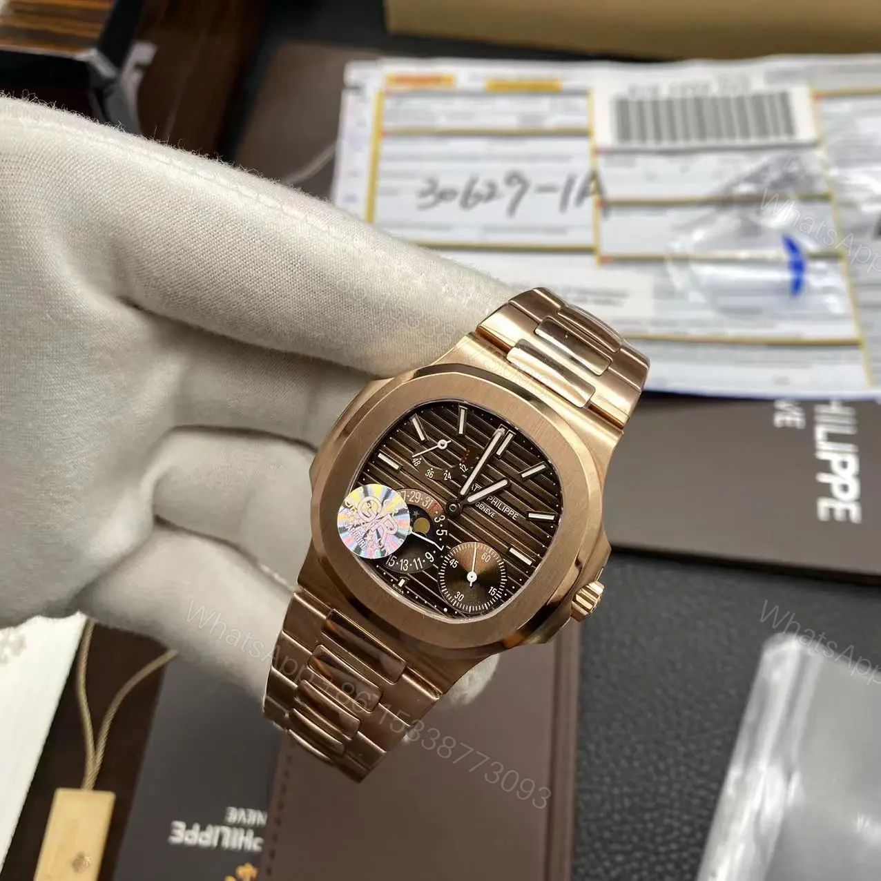 View 8 of Replica Clone Patek Philippe Nautilus 5712/1A-001 Multi-Function Chronograph