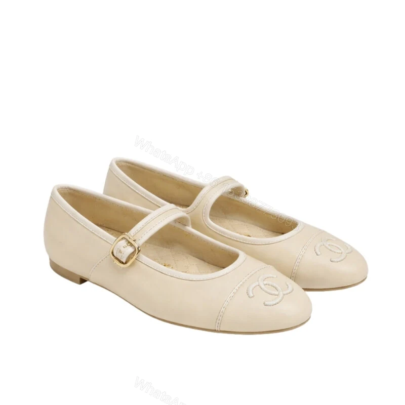 View 6 of Chanel Mary Jane Ballet Flat Cream
