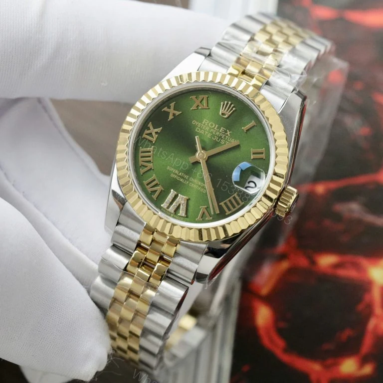View 3 of Datejust Women 31mm Super Clone Demi Yellow Gold Jubilee Bracelet