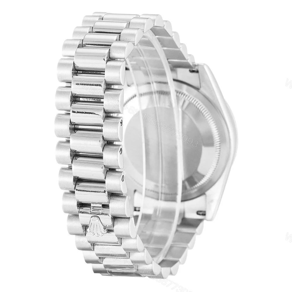 View 2 of Replica Rolex Day-Date Silver Dial 118346 36 mm