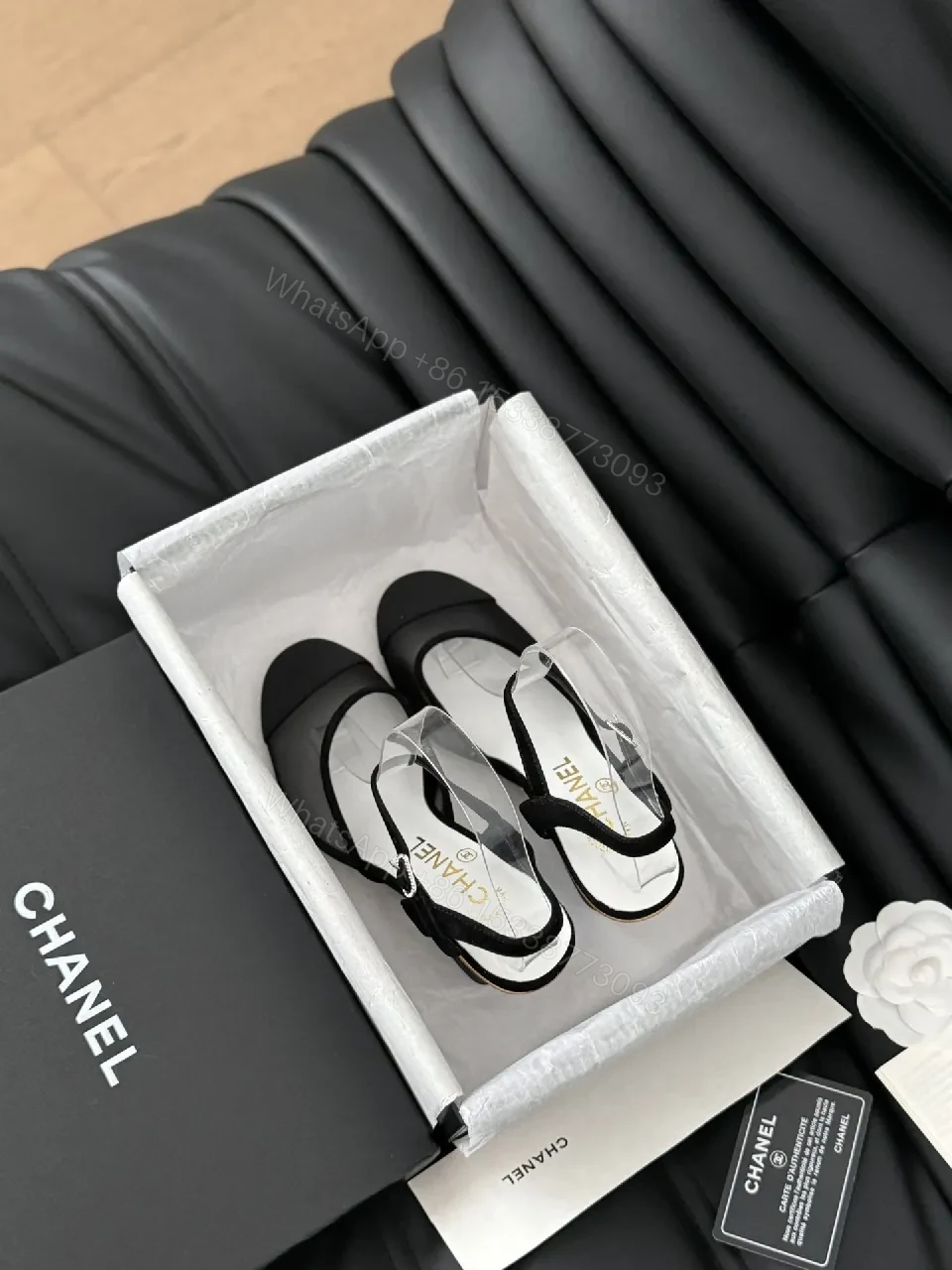 View 9 of Black Mesh Satin Slingback Heels — All-Day Comfort, Luxe Texture