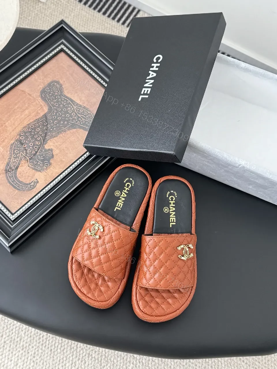 View 4 of Quilted Leather Mule: Luxe Comfort, All-Day Wear