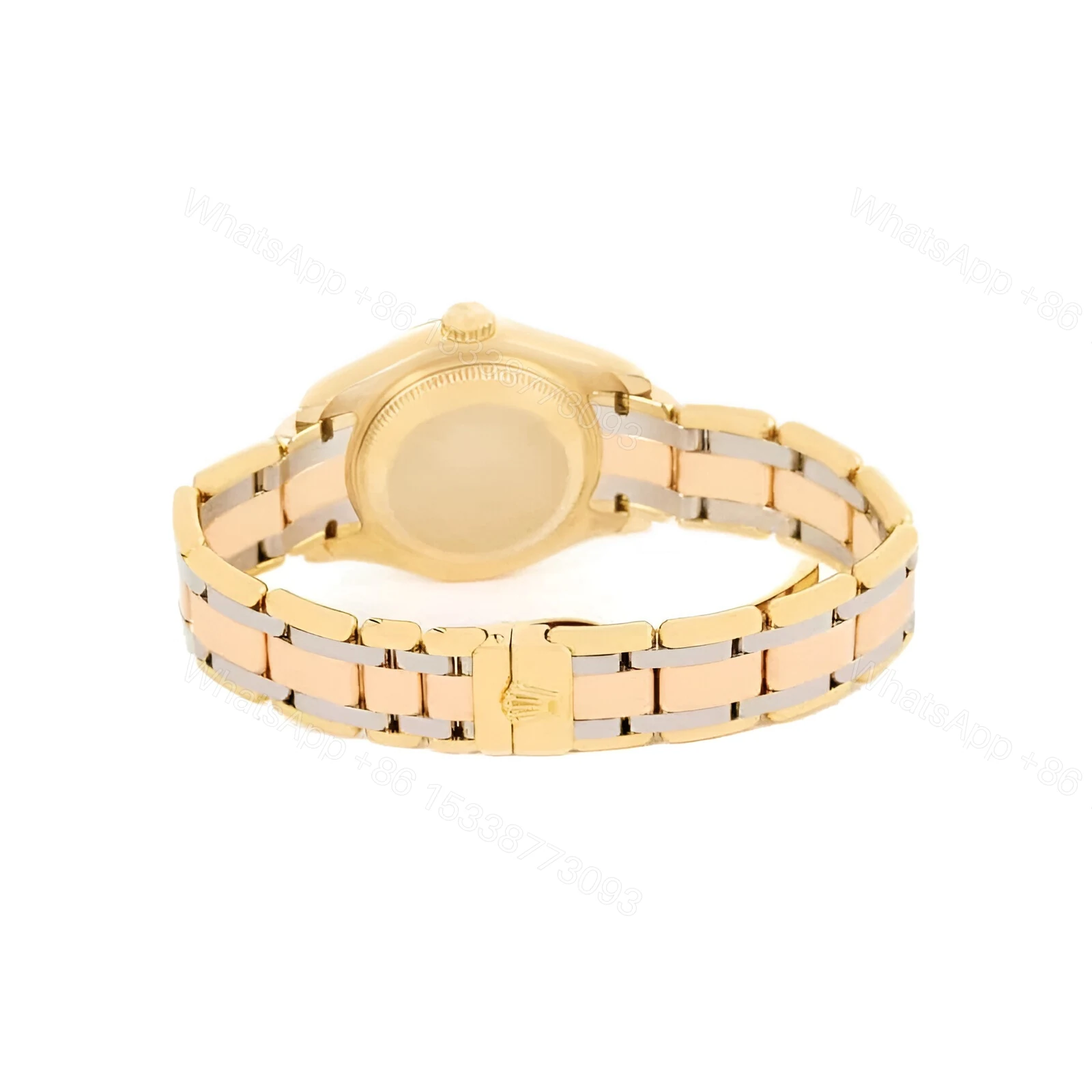 View 4 of Rolex Tridor Pearlmaster Ladies Gold & Diamond 80298-0048 Replica