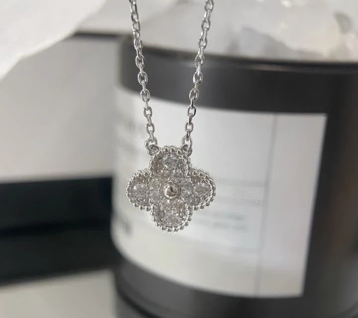 View 6 of Van Cleef & Arpels Replica Alhambra Diamond Necklace
