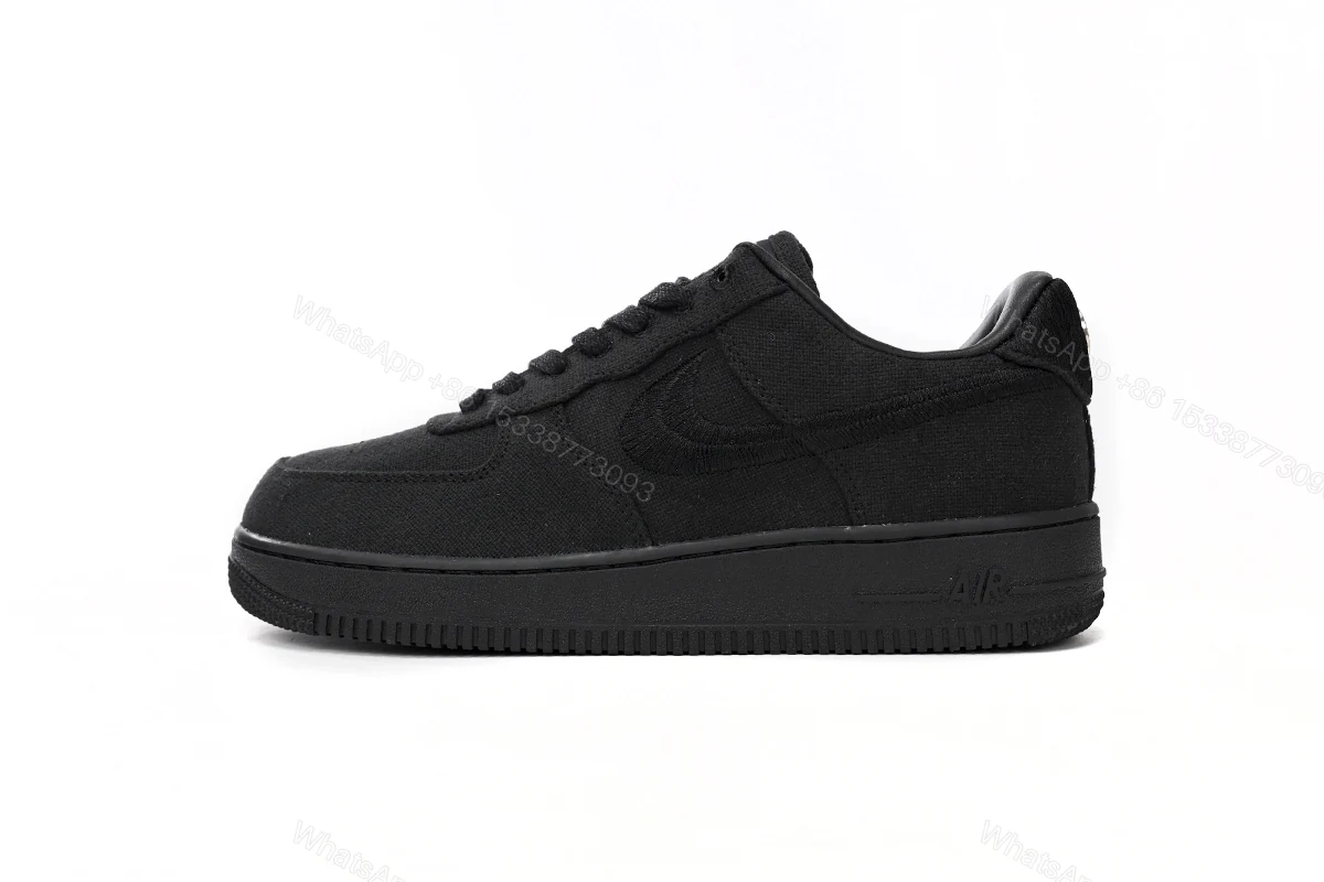 View 13 of Stussy x Nike Air Force 1 Low “Black” CZ9084-001