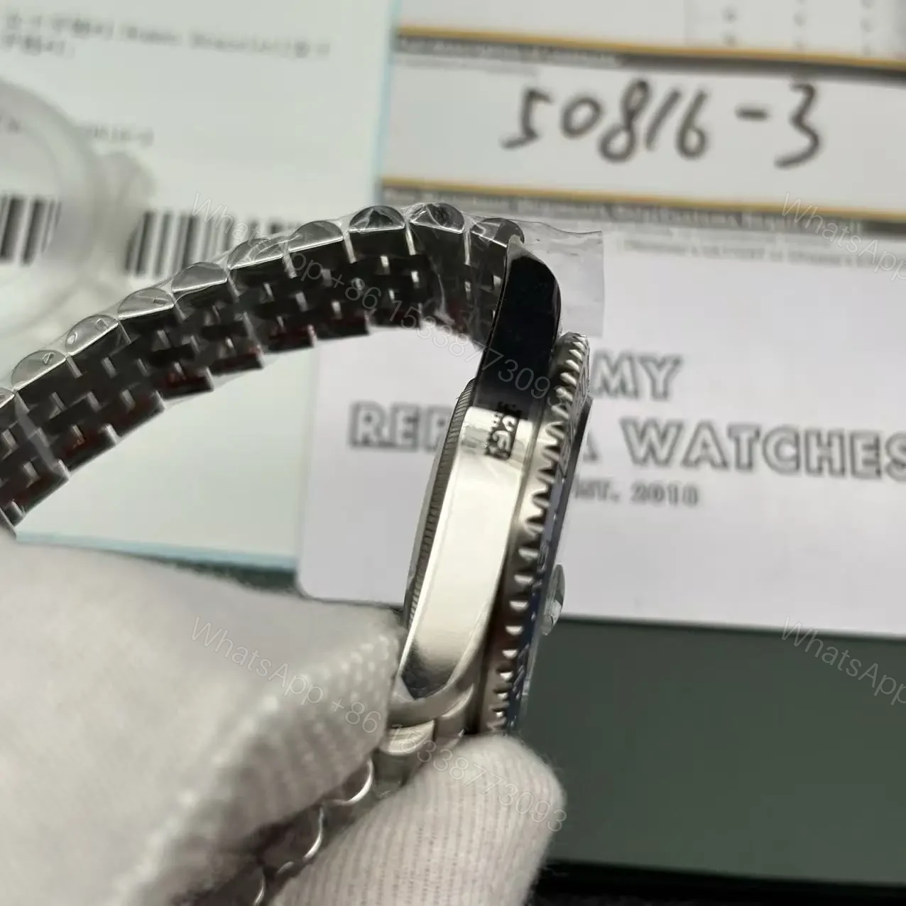 View 8 of Replica Rolex GMT Master Jubilee – Batgirl