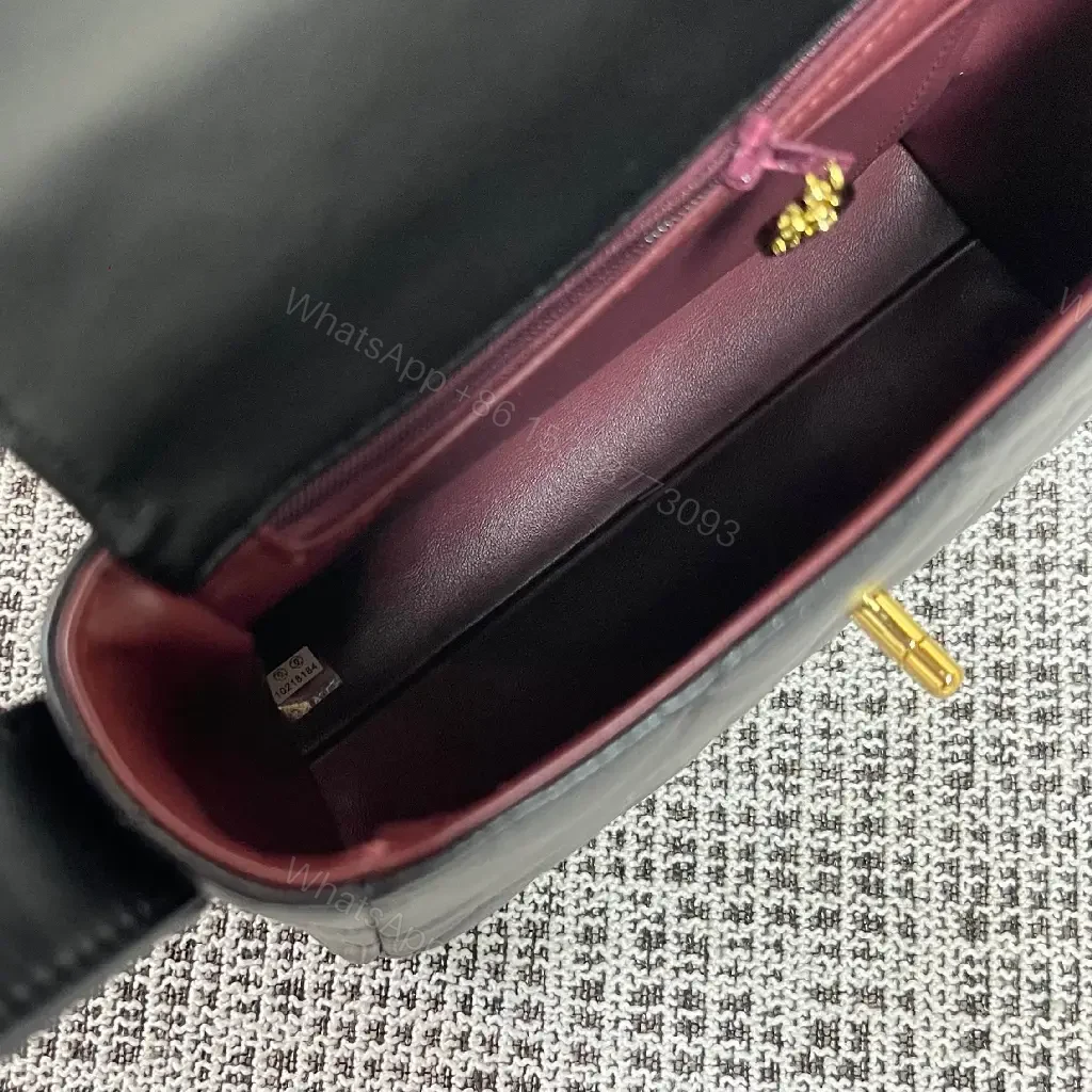 View 3 of Quilted Crossbody Bag with Gold Hardware, Leather, Luxury Style