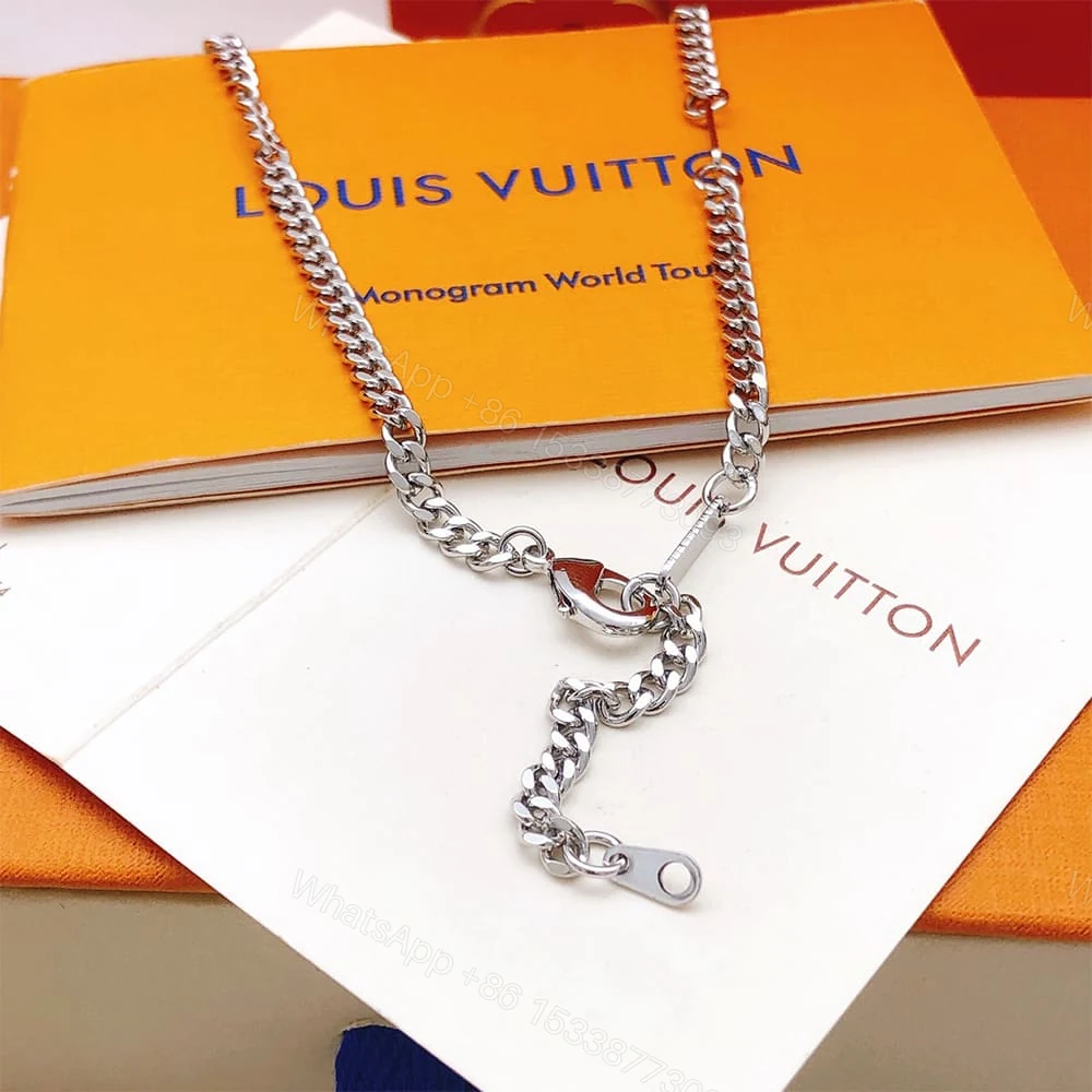 View 5 of LV Monogram Row Pendant