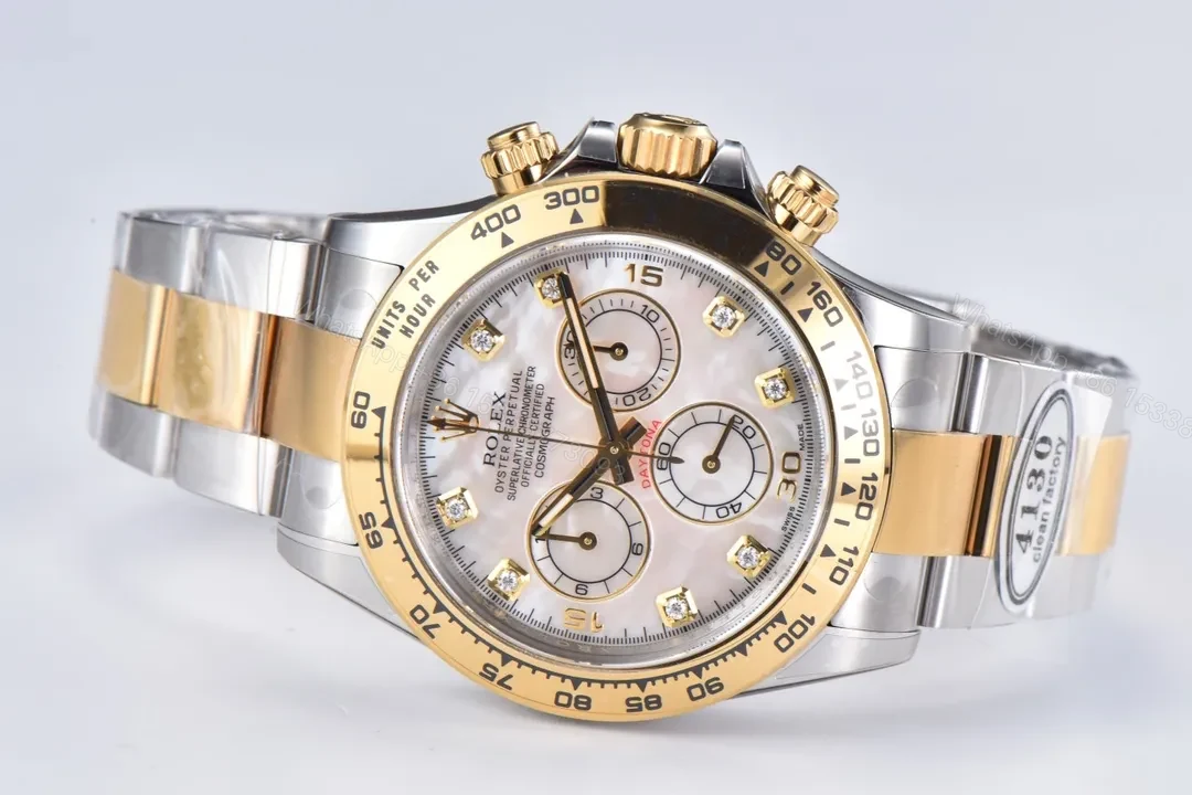 View 2 of DJ Factory Clean Factory Clean Rolex Daytona Gold & Silver Watch