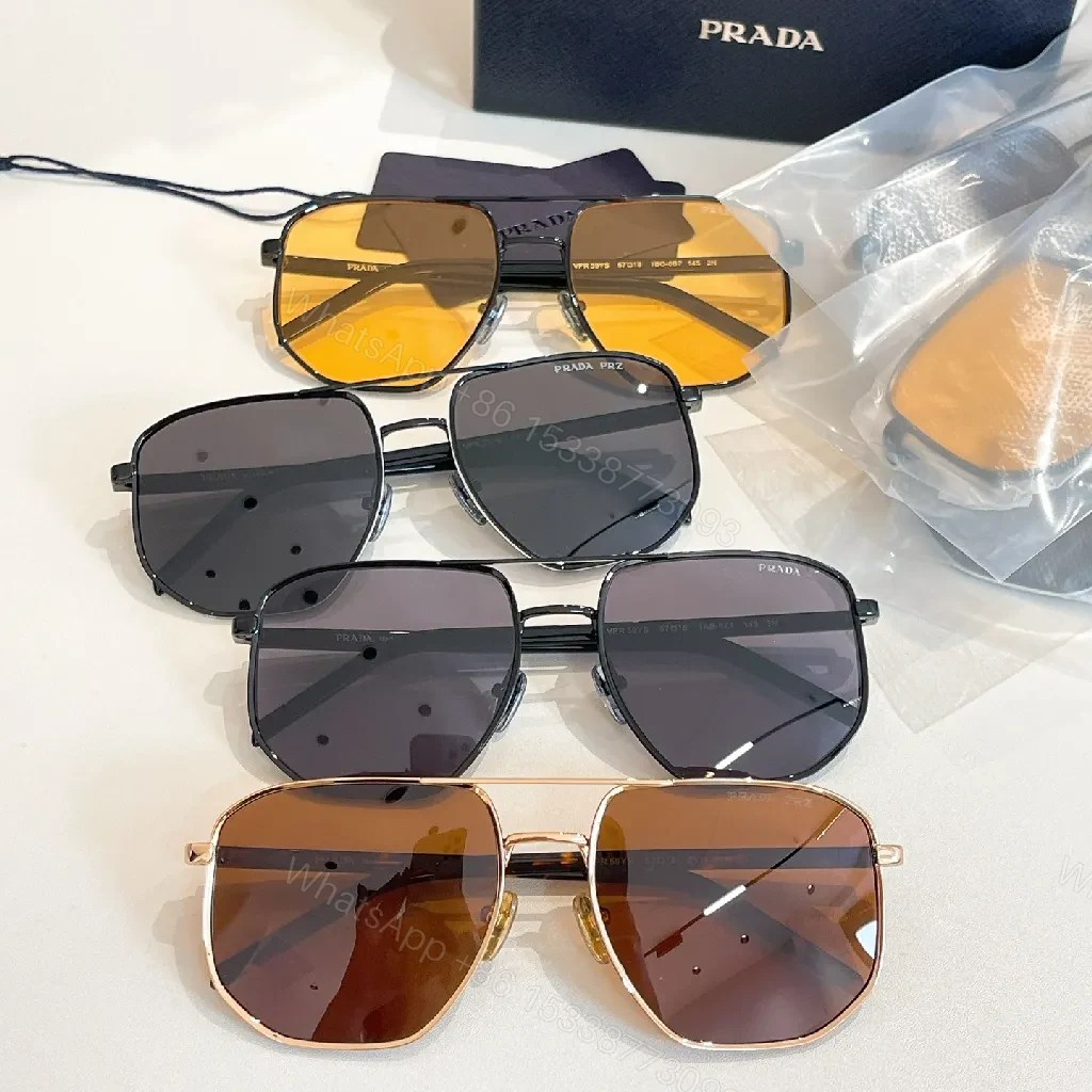 View 6 of Amber-Glass Pilot Sunglasses: Premium Metal Frame, UV400 Protection