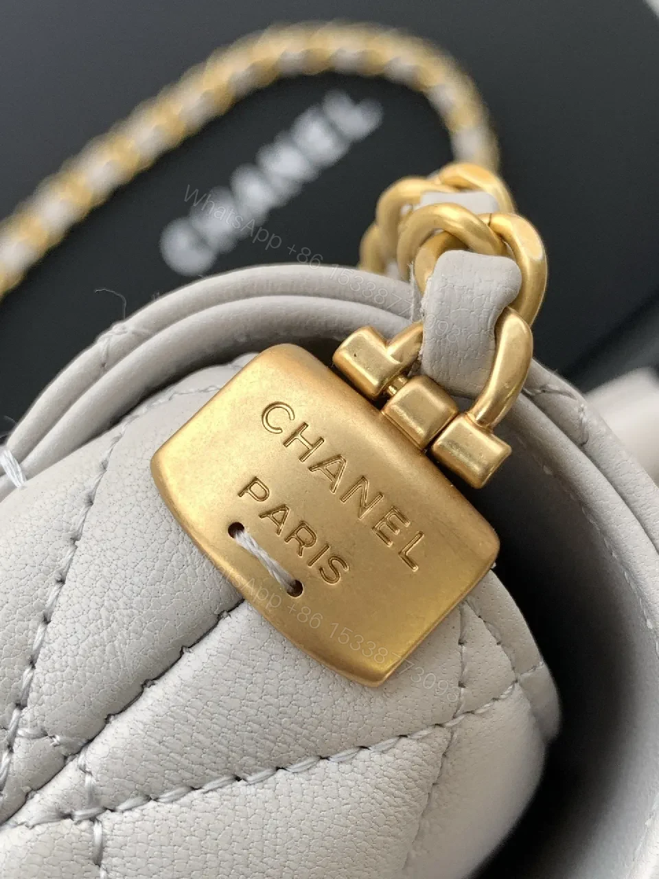View 3 of Chic Quilted Crossbody: Subtle Shine, All-Day Versatility