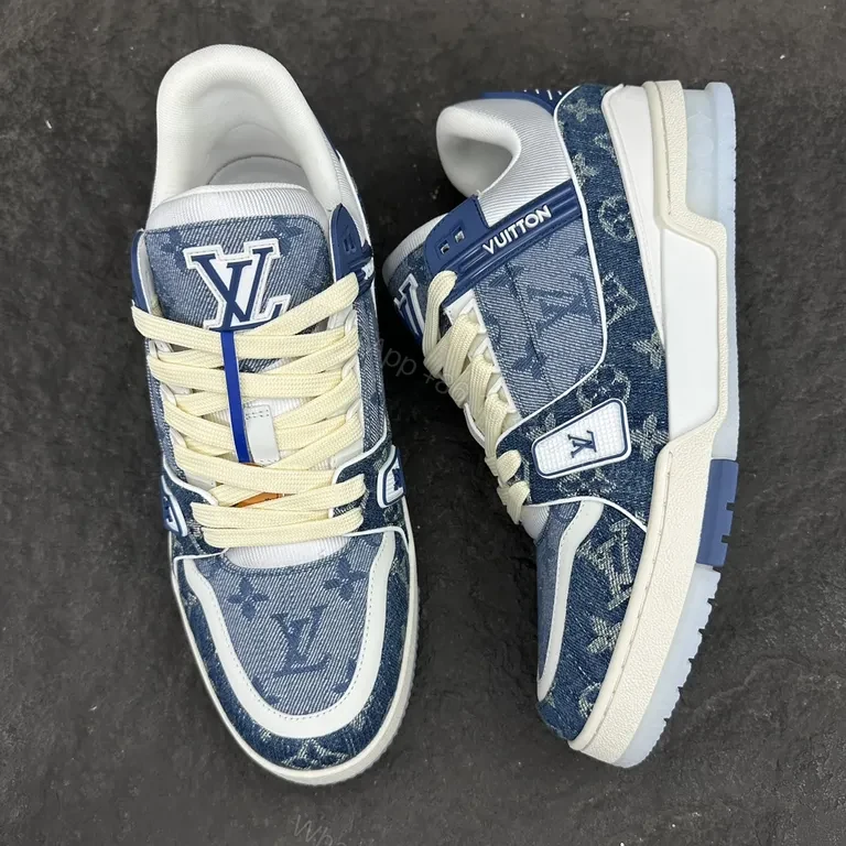View 6 of Denim Monogram Sneaker: Luxe LV-Inspired Comfort, City Ready