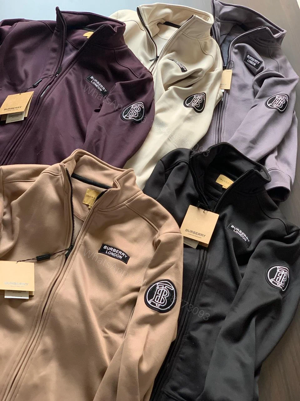 View 4 of FIRST COPY BURBERRY IMPORTED FABRIC ZIPPER JACKETS