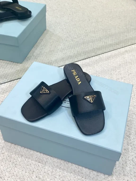 View 3 of Chic Leather Sliders + Signature Hardware + Luxury Comfort Slides