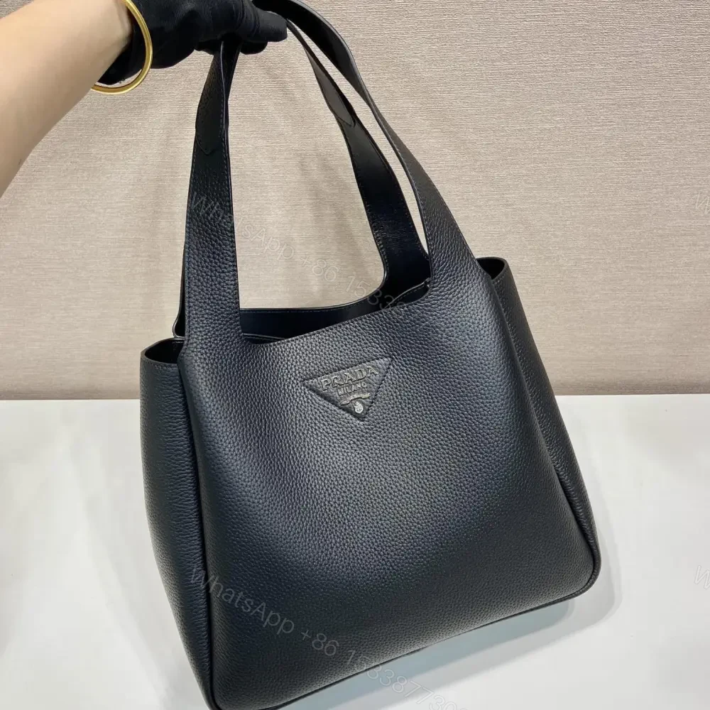 View 3 of 高仿Prada*Tote系列菜籃子1BG338大號黑色免檢版