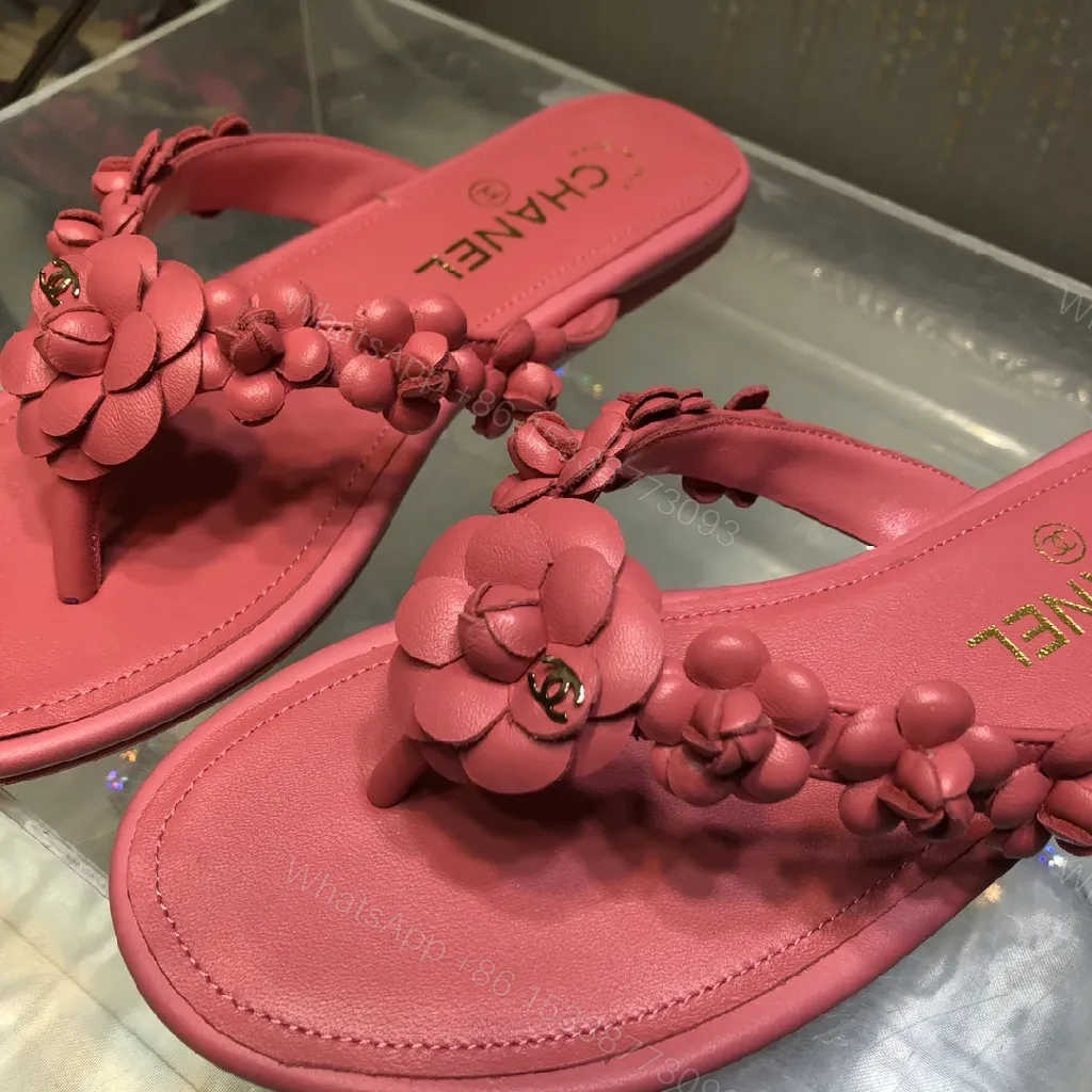 View 6 of Bright Pink Flower Sandals: Luxury Comfort For Summer