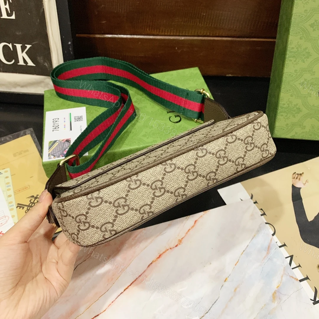 View 6 of GUCCI OPHIDIA MINI BAG BROWN 22CM