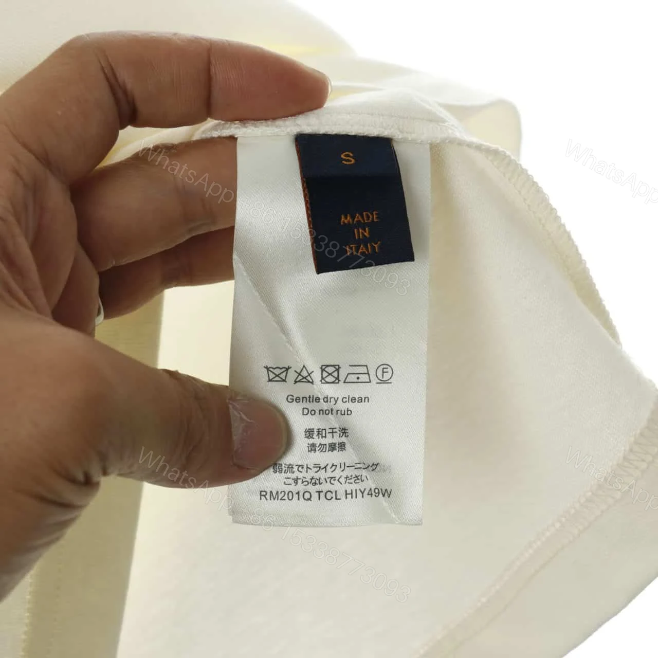 View 5 of LOUIS VUITTON SIGNATURE EMBROIDERED LOGO T-SHIRT