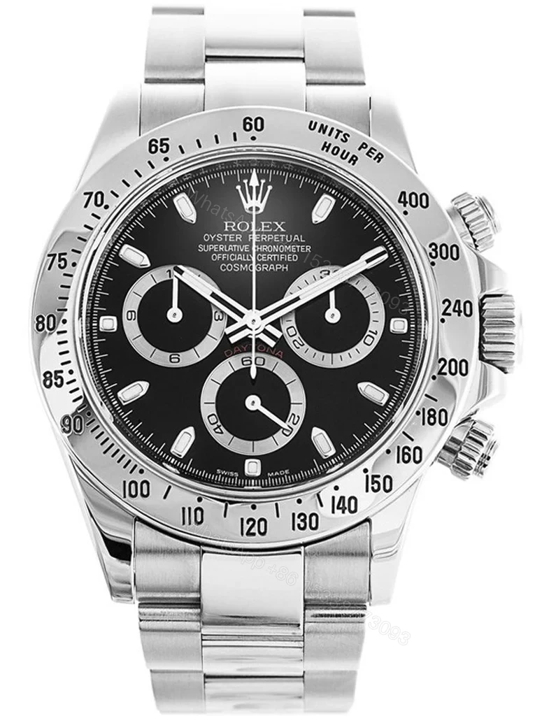 Superclone Rolex Daytona Black Dial 116520 — view 1