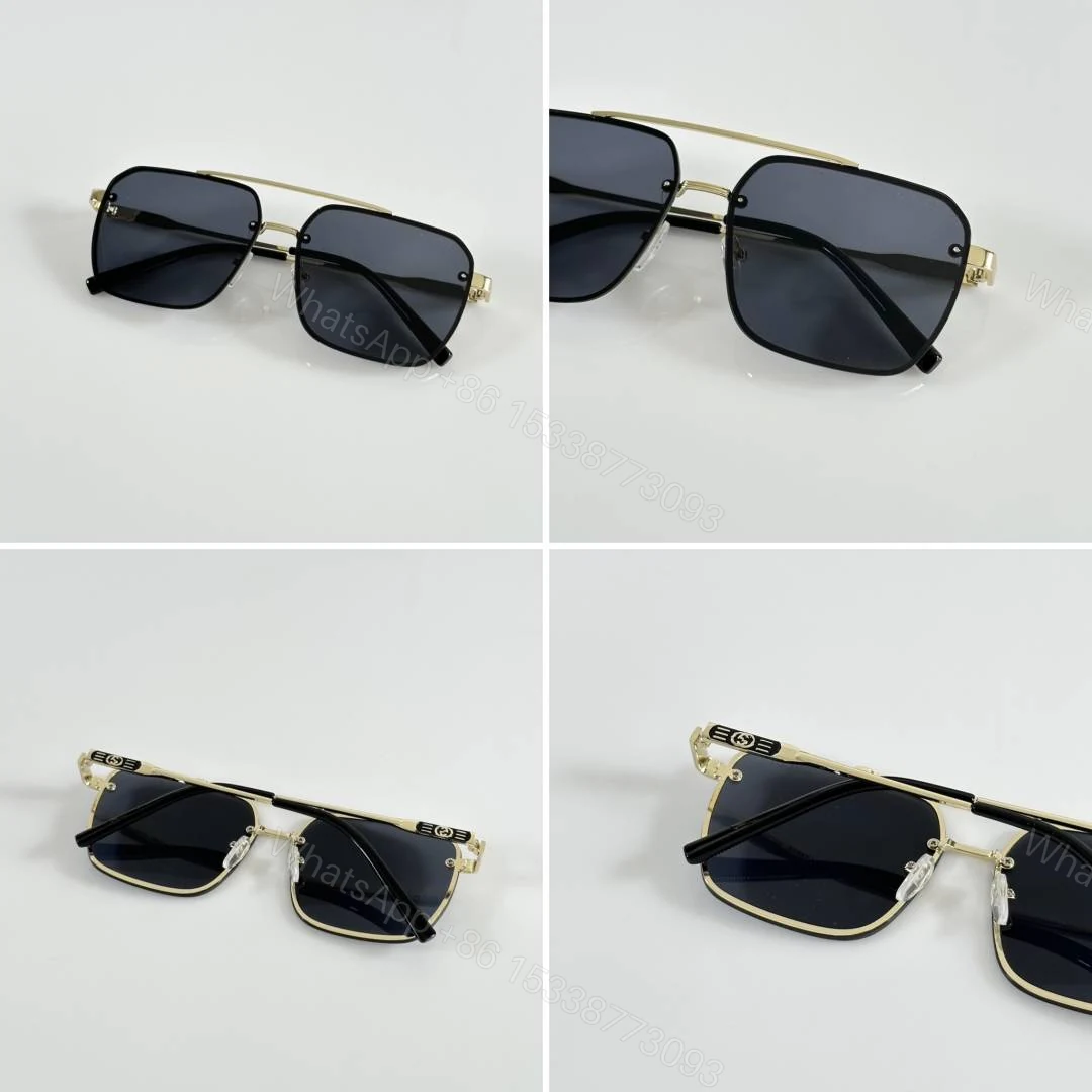 View 2 of First Copy Gucci 6009 Gold Black Sunglasses