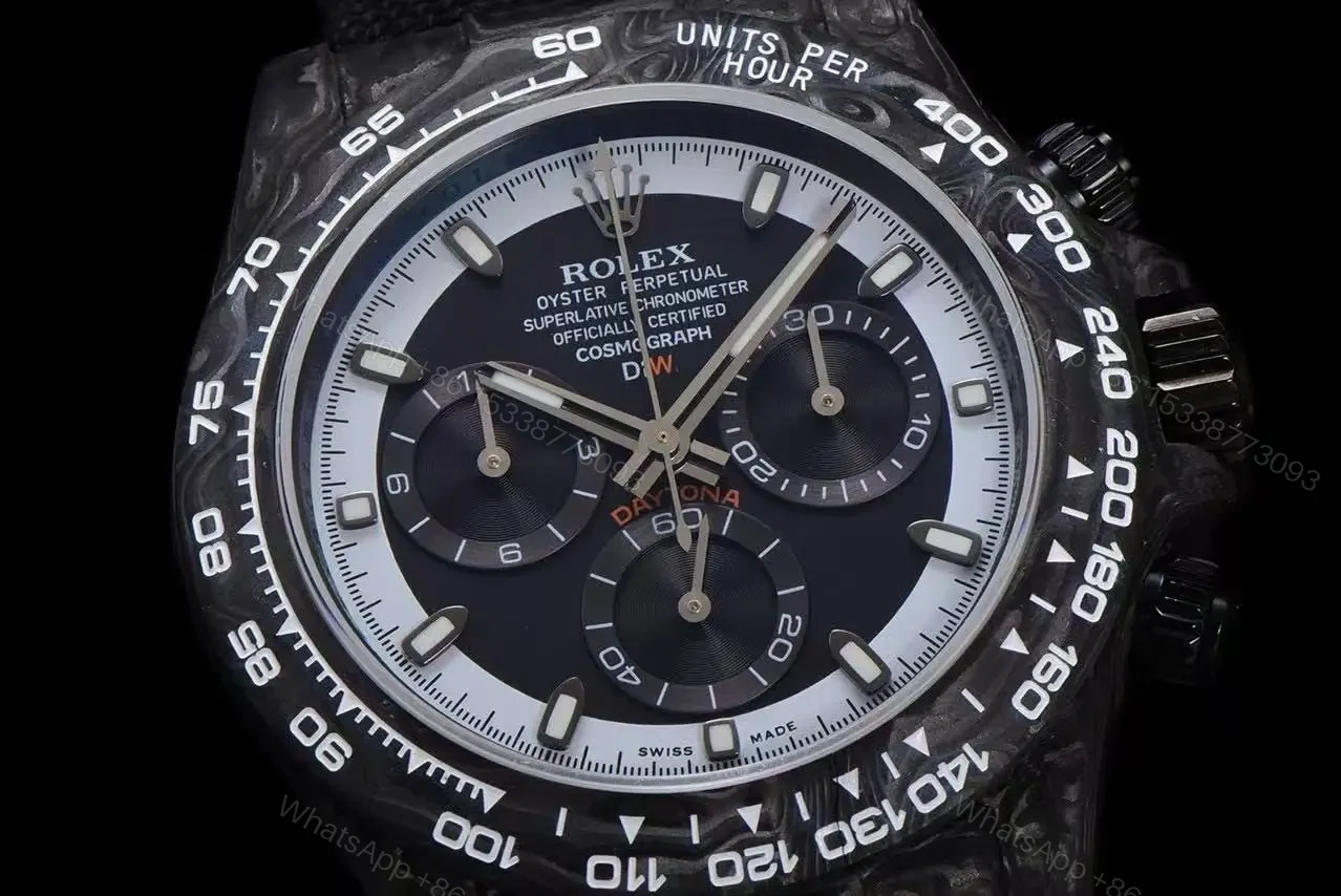 View 12 of Replica DiW Rolex Cosmograph Daytona Speedster White Carbon