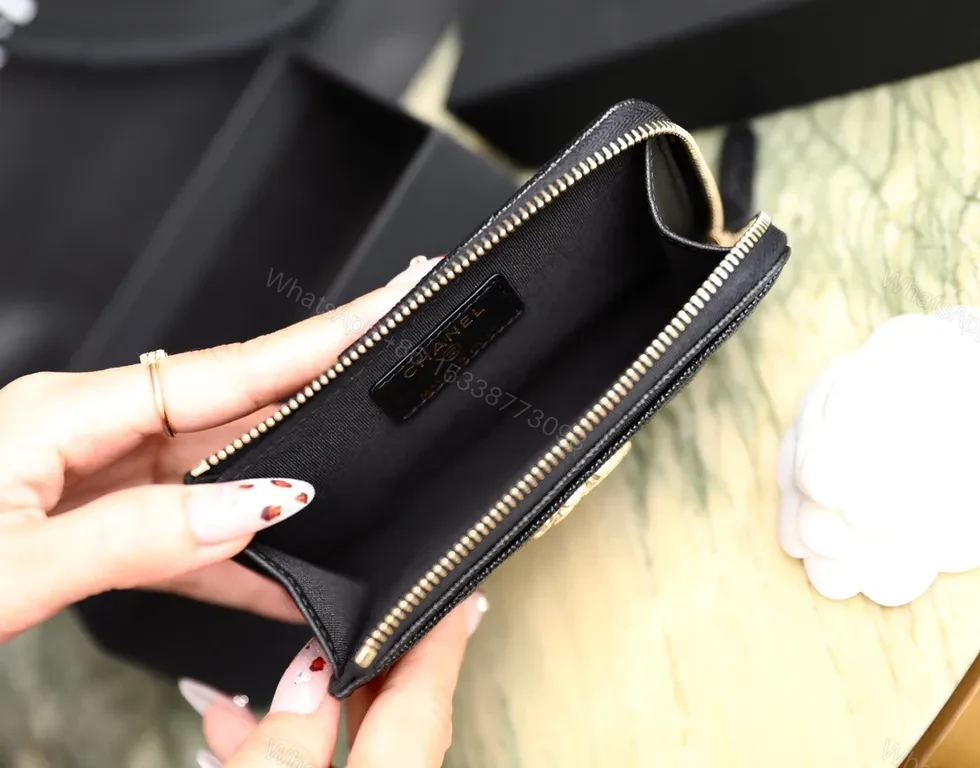View 6 of Chic Leather Wallet with Quilted Texture - Compact Luxury