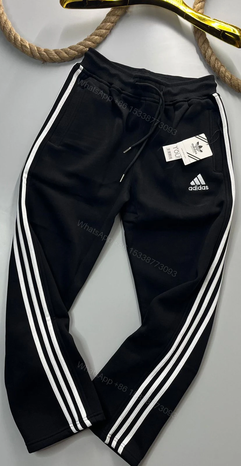 View 6 of FIRST COPY ADIDAS 3-THREAD COTTON FLEECE LOWER