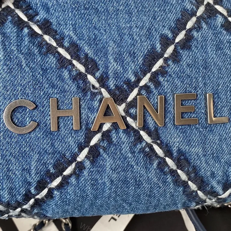 View 5 of Denim Quilted Chain Bag â€” Everyday Luxury, CHANEL-Inspired