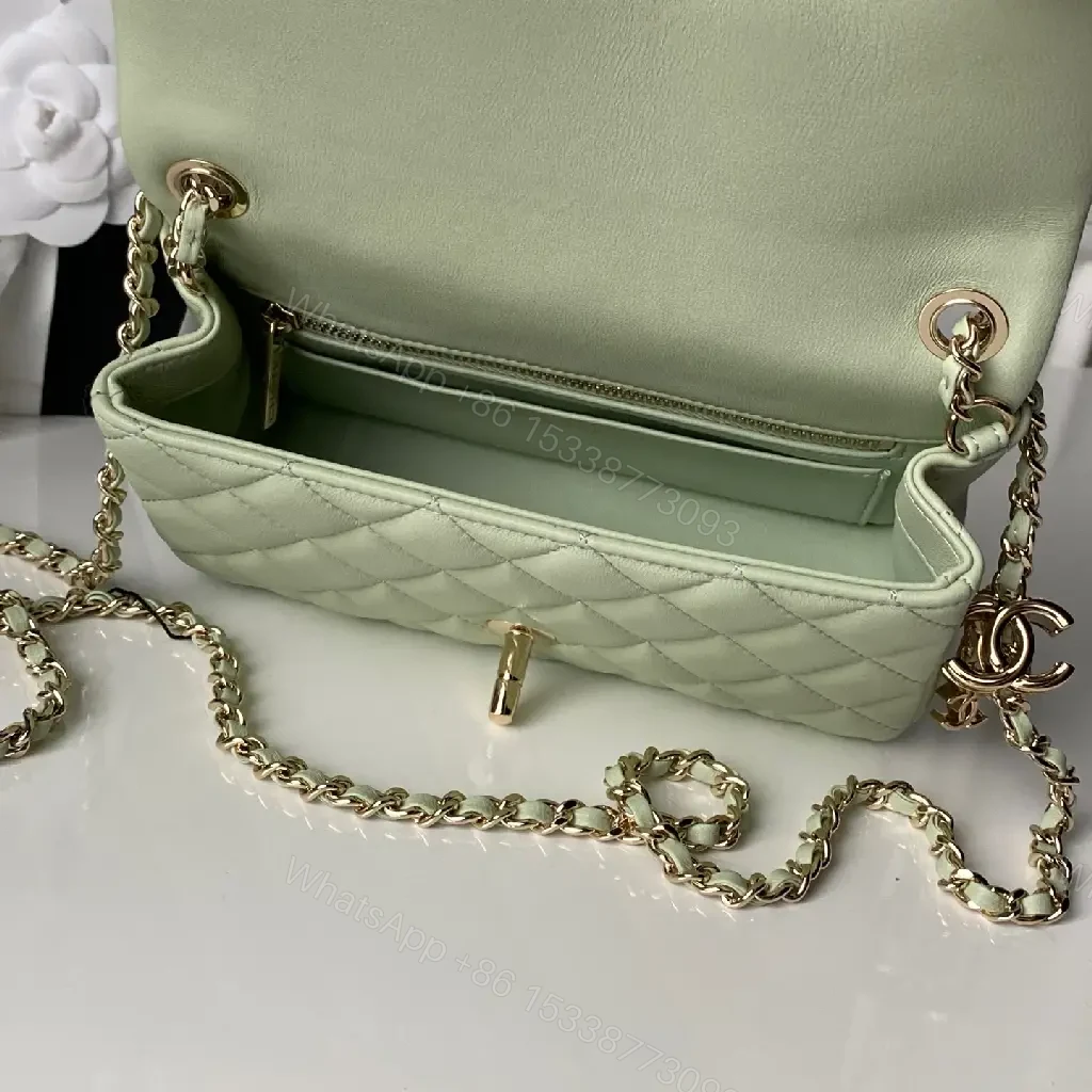 View 2 of Mint Green Quilted Day-to-Night Carryall
