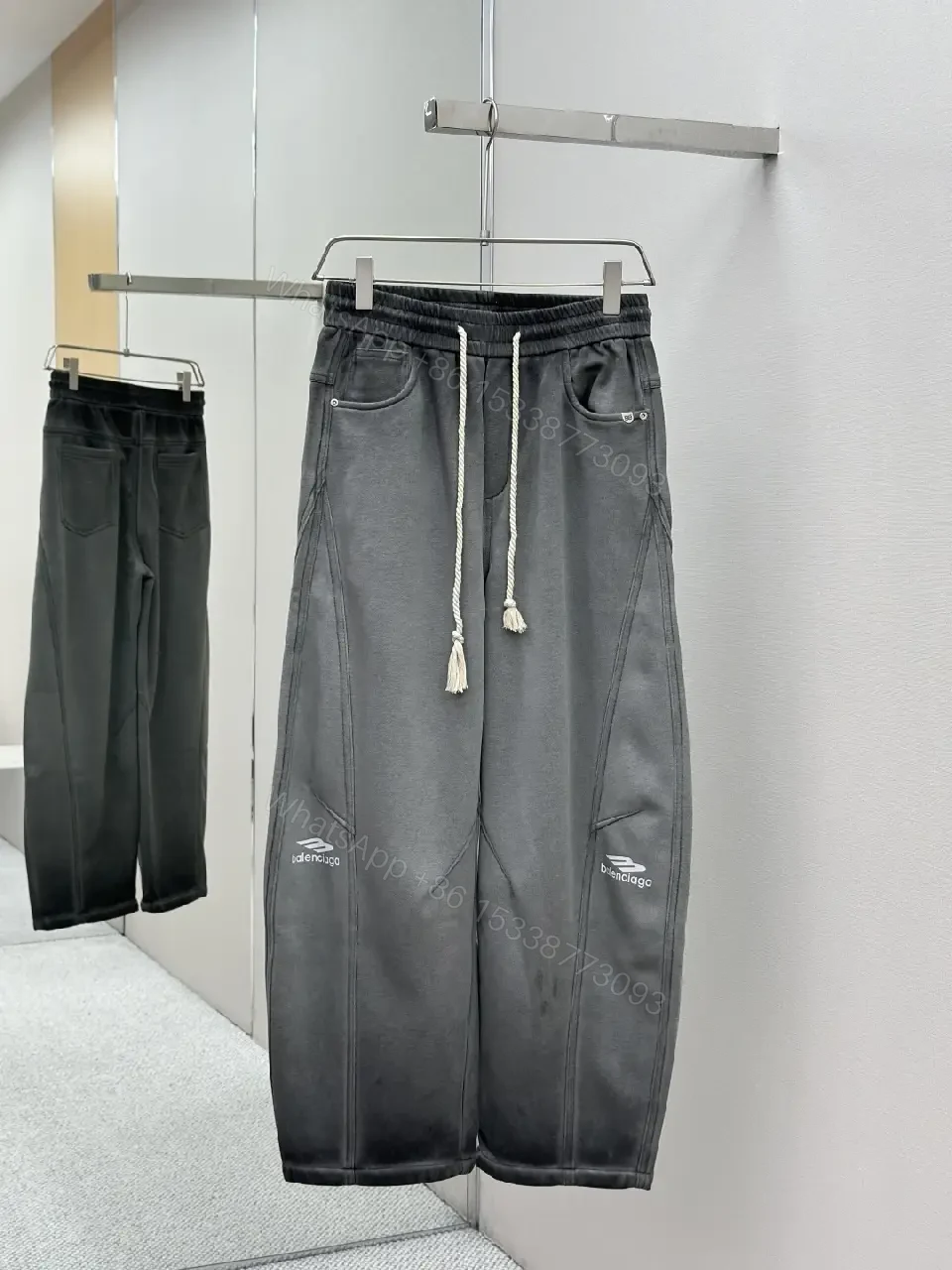 Relaxed Tech-Fleece Joggers w/ Signature Logo Chinos — view 1