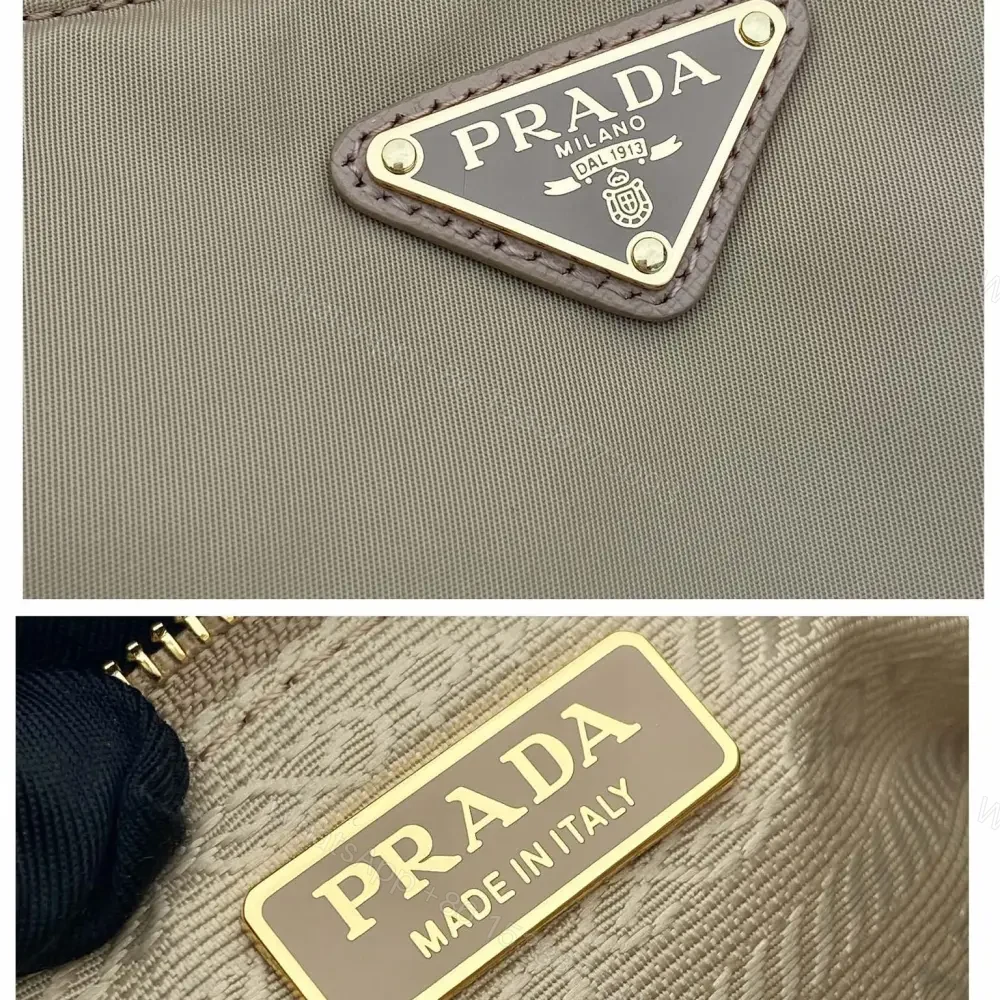 View 9 of 高仿Prada*RE-Nylon系列1BH222單肩半月包駝色免檢版
